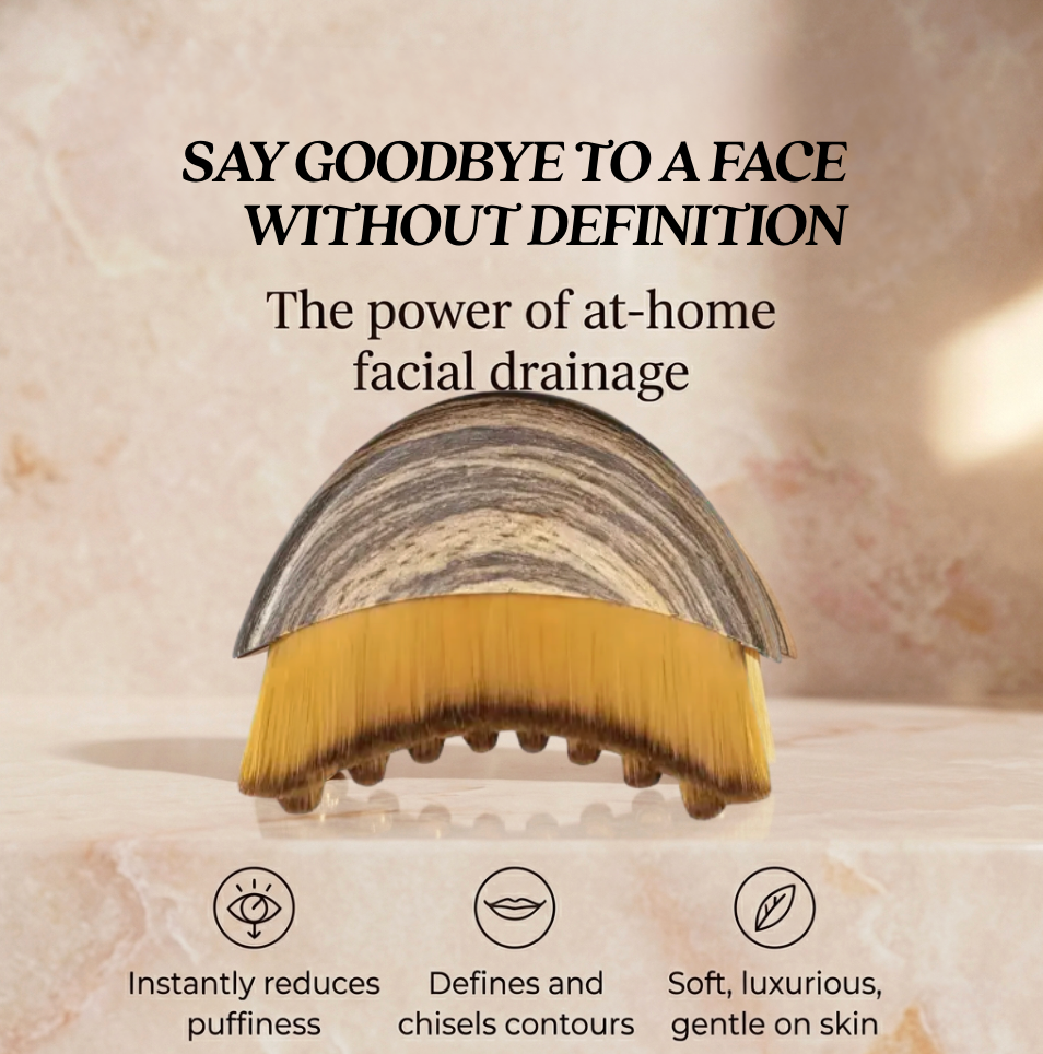 Ergonomic Facial Lymphatic Contour Brush