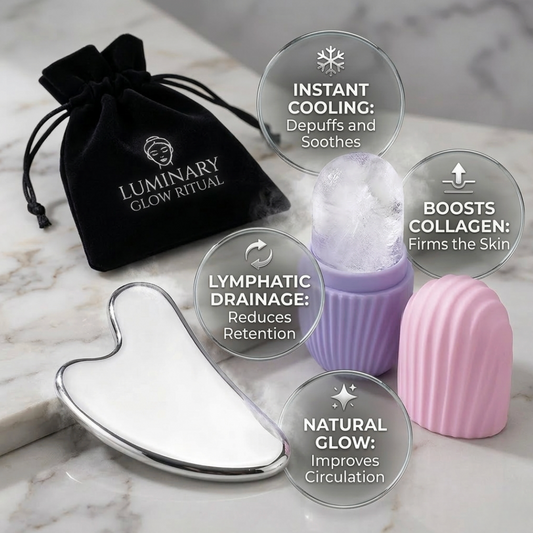 IceLift Duo – Ice Facial Kit + Gua Sha Lifting Tool
