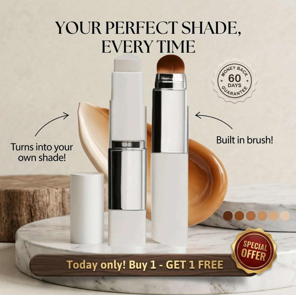 💥BUY 1 GET 1 FREE💥🌟Color-Changing Foundation Stick