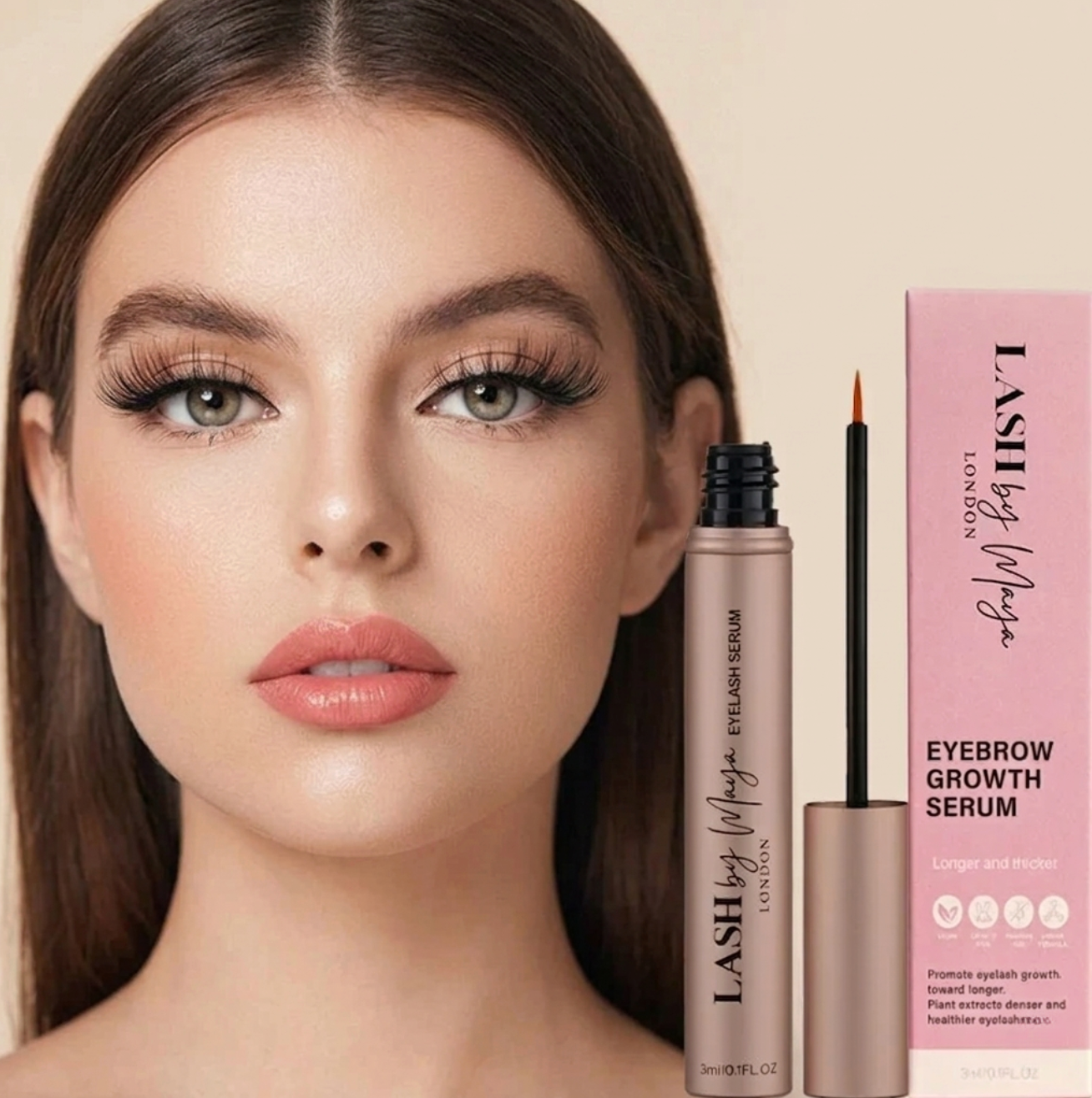 Lash by Maya – Eyelash Growth Serum with Peptid3D™