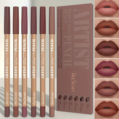 Velvet Lips – Set of 6 Long-Lasting Lipsticks