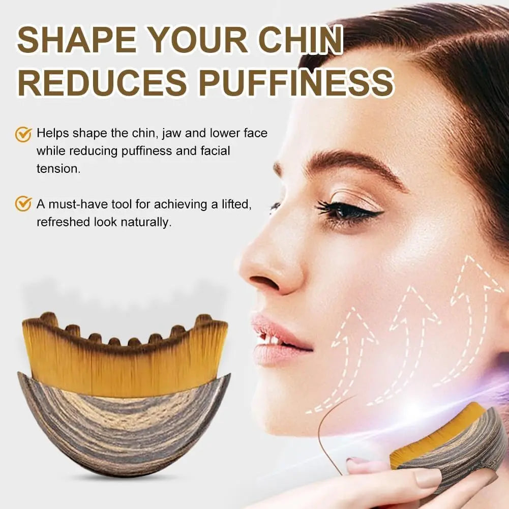 Ergonomic Facial Lymphatic Contour Brush