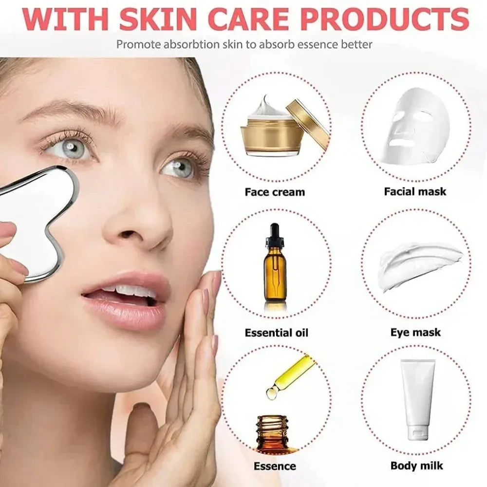 IceLift Duo – Ice Facial Kit + Gua Sha Lifting Tool