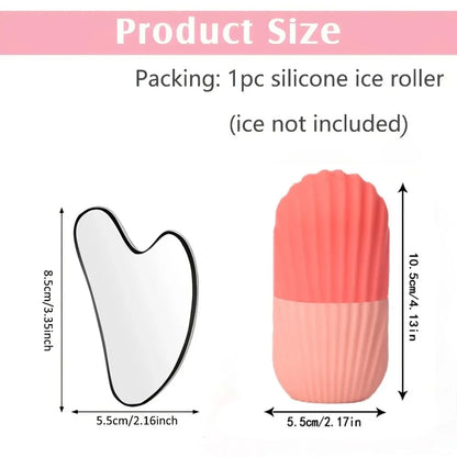 IceLift Duo – Ice Facial Kit + Gua Sha Lifting Tool