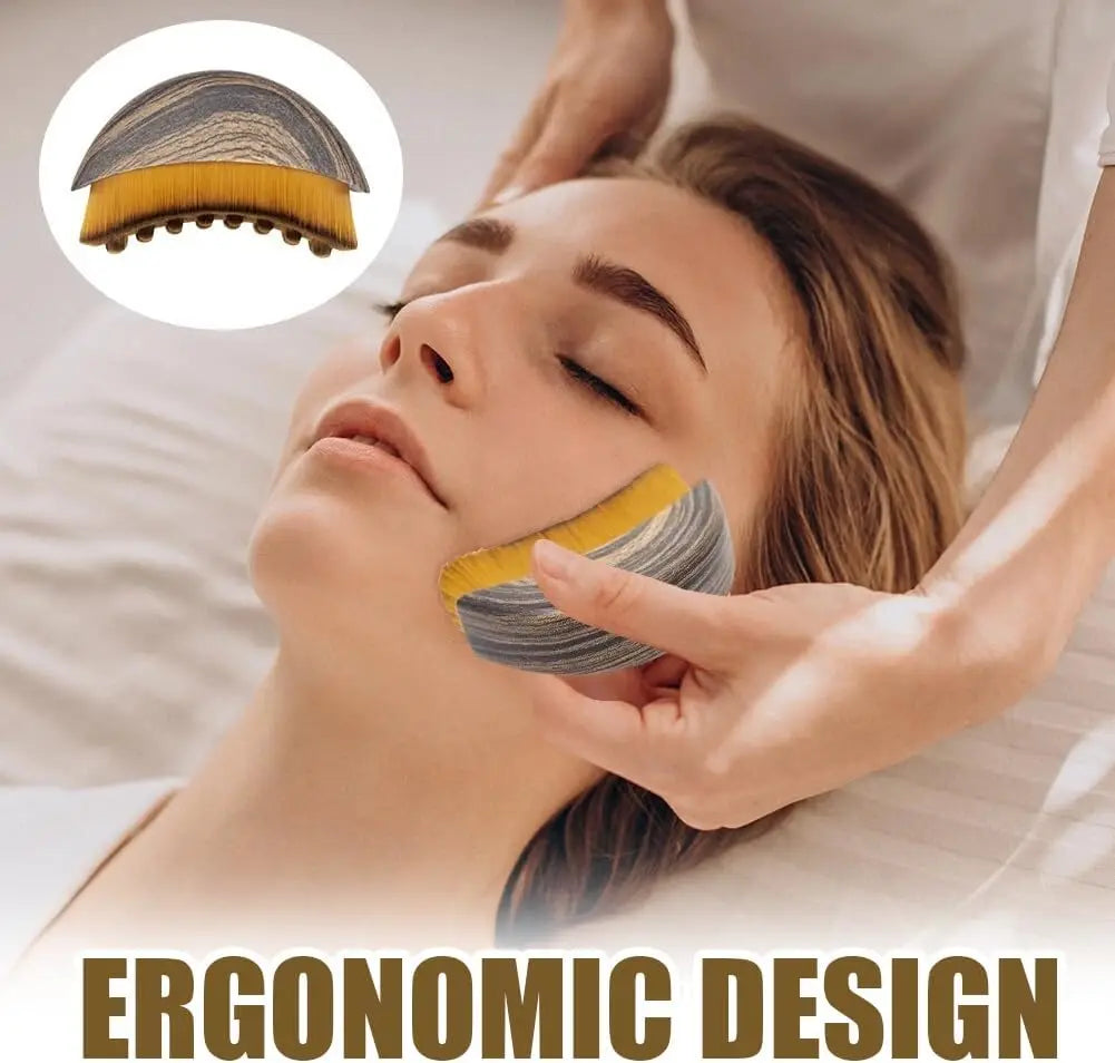 Ergonomic Facial Lymphatic Contour Brush