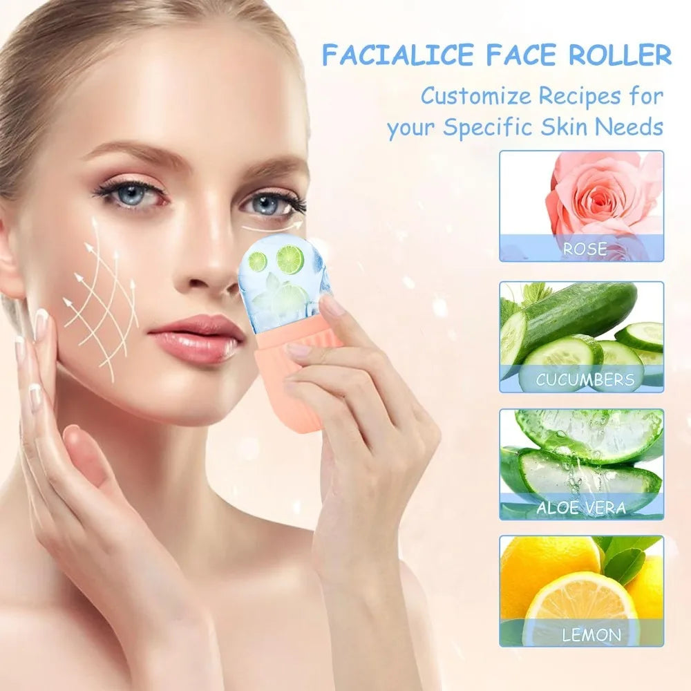 IceLift Duo – Ice Facial Kit + Gua Sha Lifting Tool
