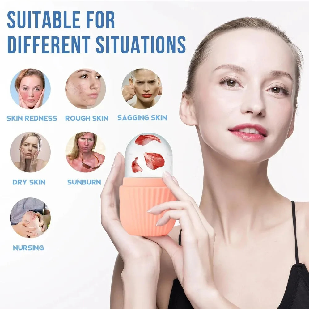 IceLift Duo – Ice Facial Kit + Gua Sha Lifting Tool