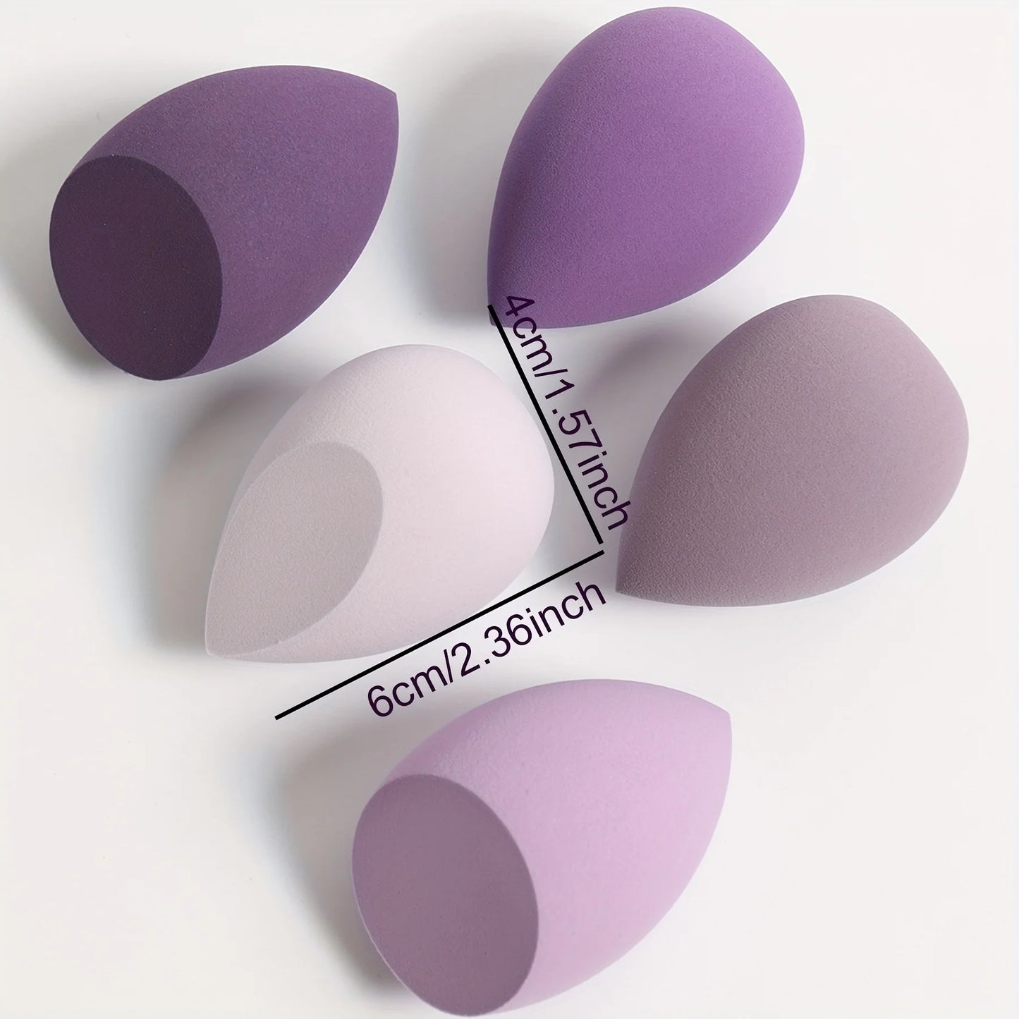 Set of make-up sponges, containing 7 or 18 pieces