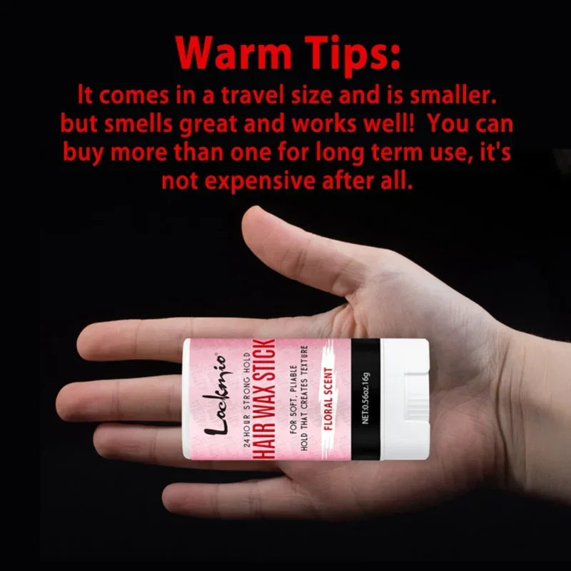 Professional Hair Wax Stick + FREE Brush Kit — Light Hold, Perfect Finish for 24 Hours