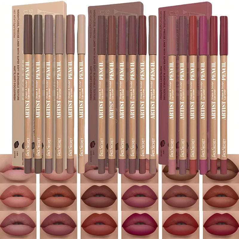 Velvet Lips – Set of 6 Long-Lasting Lipsticks