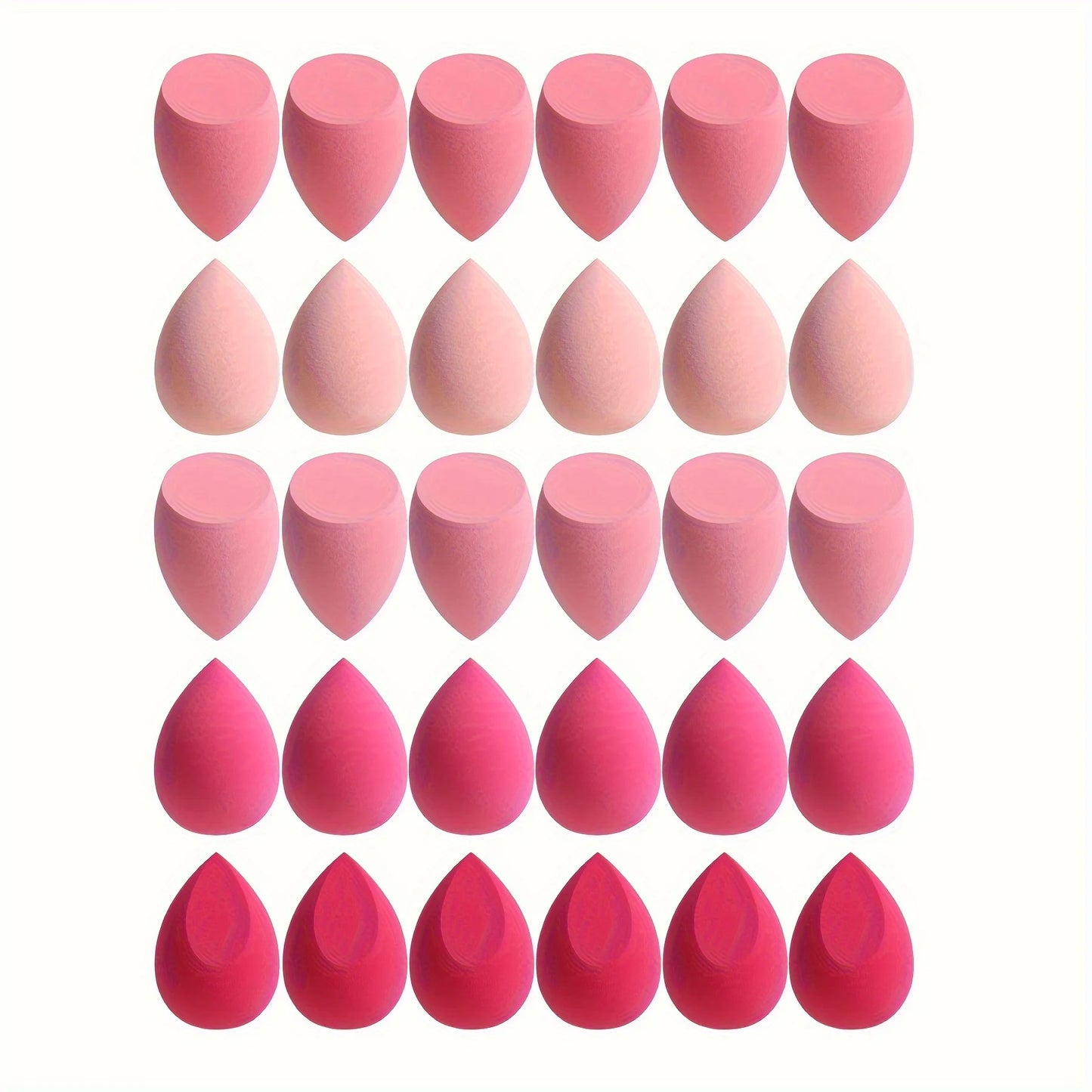 Set of make-up sponges, containing 7 or 18 pieces