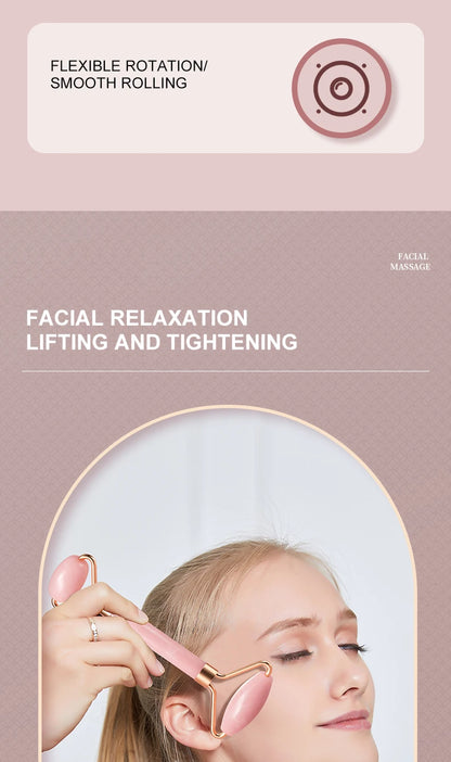 Jade Facial Massage Kit – Jade Roller + Gua Sha