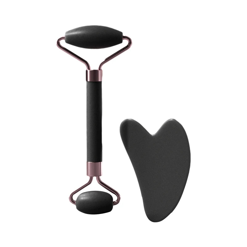 Jade Facial Massage Kit – Jade Roller + Gua Sha