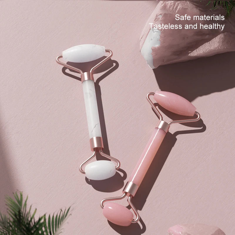Jade Facial Massage Kit – Jade Roller + Gua Sha