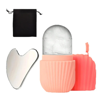 IceLift Duo – Ice Facial Kit + Gua Sha Lifting Tool