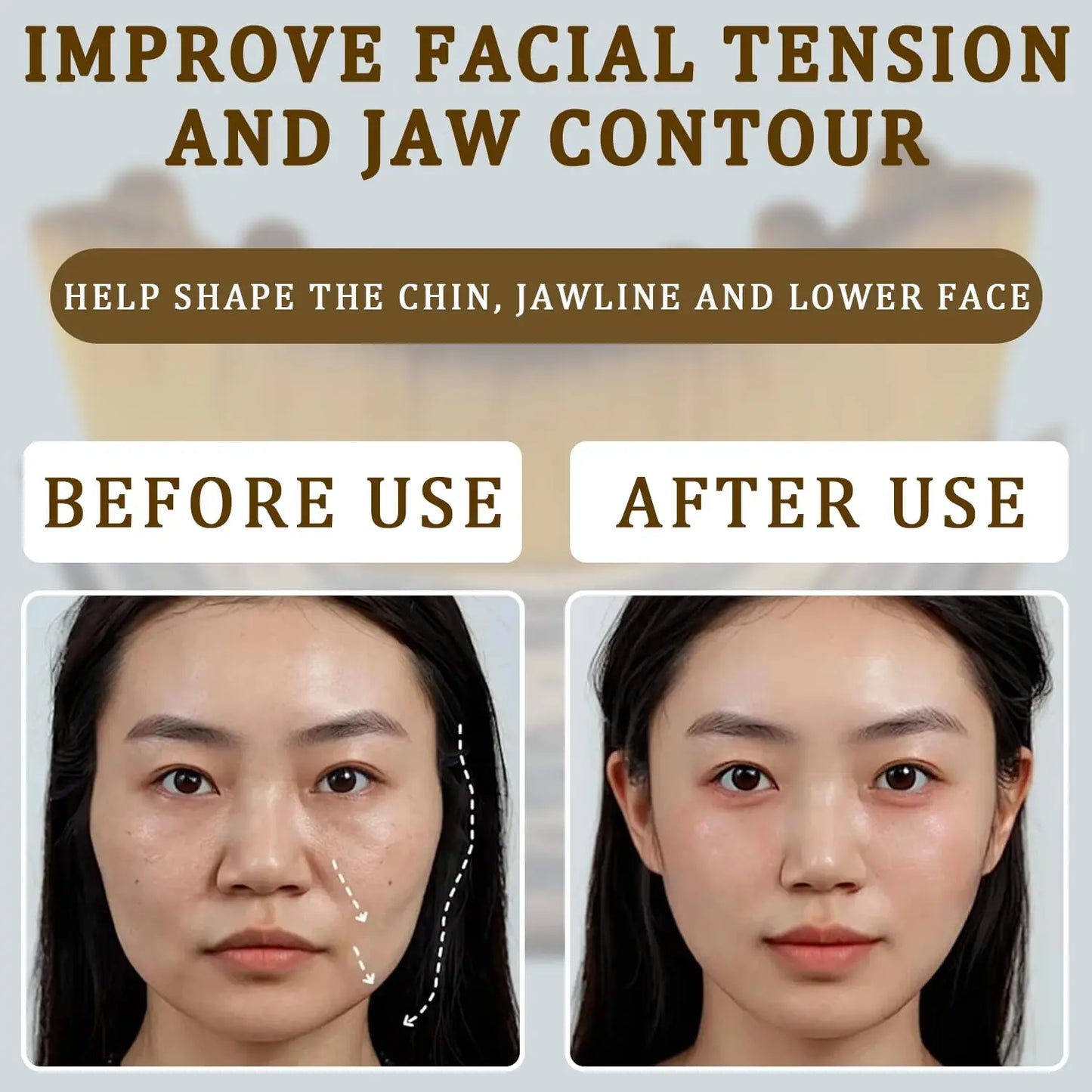 Ergonomic Facial Lymphatic Contour Brush