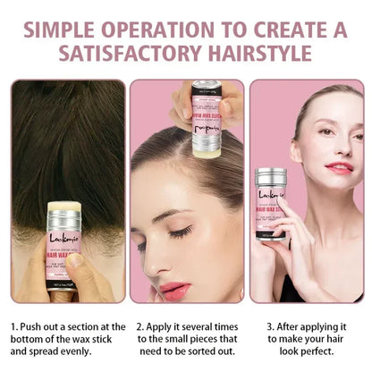 Professional Hair Wax Stick + FREE Brush Kit — Light Hold, Perfect Finish for 24 Hours