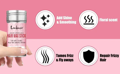 Professional Hair Wax Stick + FREE Brush Kit — Light Hold, Perfect Finish for 24 Hours