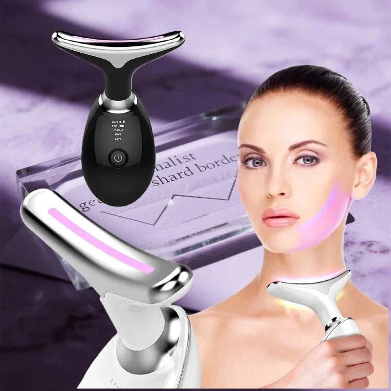 MicroGlow™ 3-in-1 LED Facial Massager – Eliminates Blemishes, Impurities and Double Chin (LAST FEW UNITS)