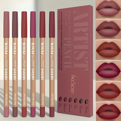 Velvet Lips – Set of 6 Long-Lasting Lipsticks
