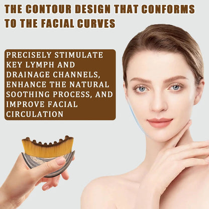 Ergonomic Facial Lymphatic Contour Brush